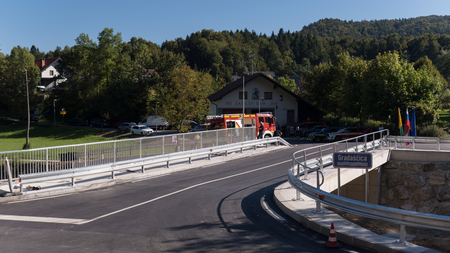 Otvoritev montažnega mostu Hruševo 2025 01